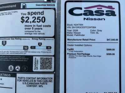 2026 Nissan Pathfinder SL