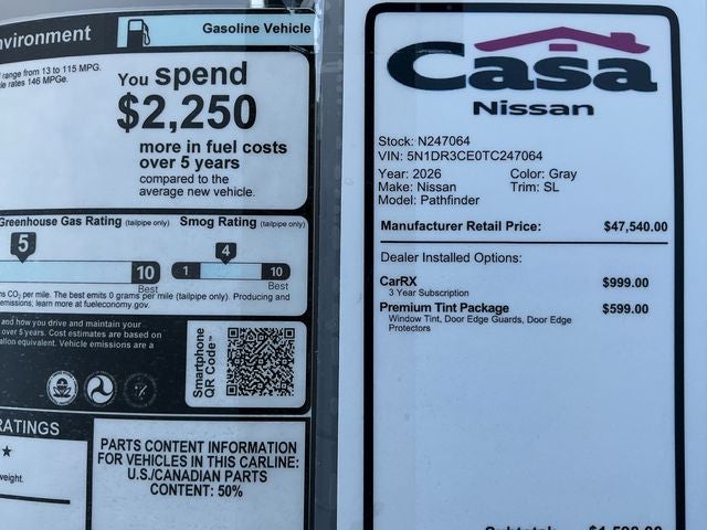 2026 Nissan Pathfinder SL