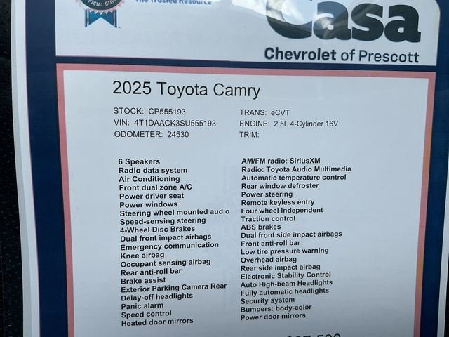 2025 Toyota Camry XSE