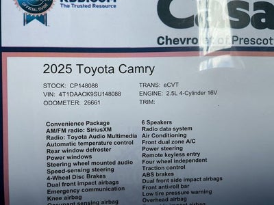 2025 Toyota Camry LE