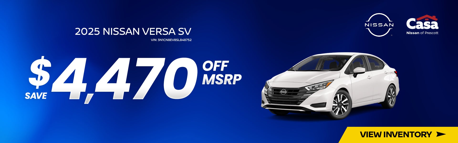 New 2025 Nissan Versa SV