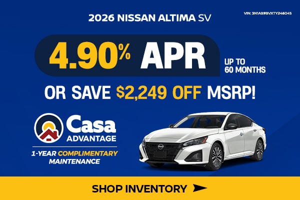 New 2026 Nissan Altima SV