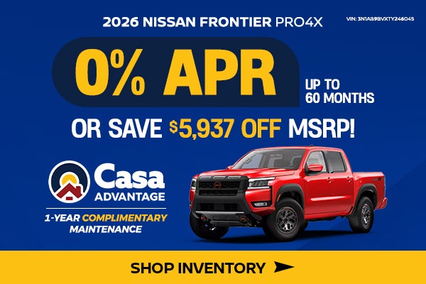 New 2026 Nissan Frontier PRO4X