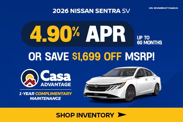 New 2026 Nissan Sentra SV