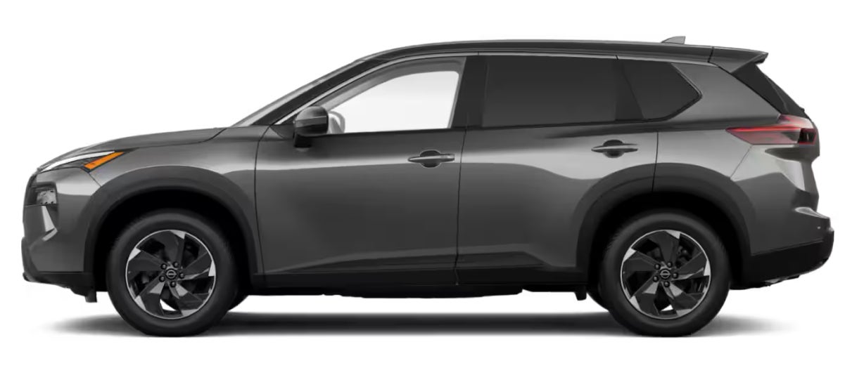 Gray Nissan SUV side profile