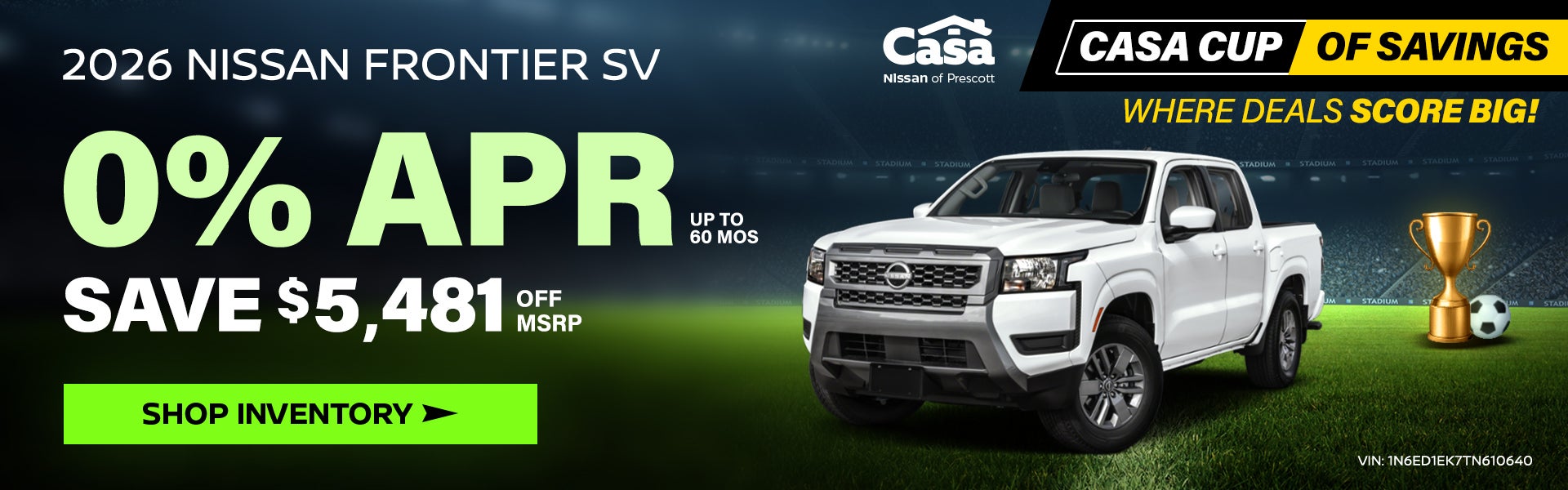 New 2026 Nissan Frontier SV