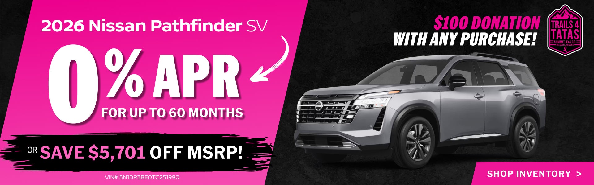 2026 Nissan Pathfinder SV