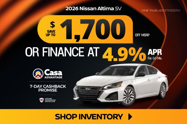 New 2026 Nissan Altima SV