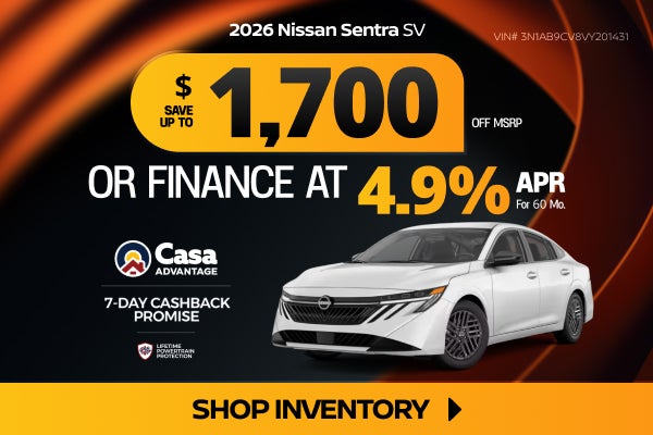 New 2026 Nissan Sentra SV