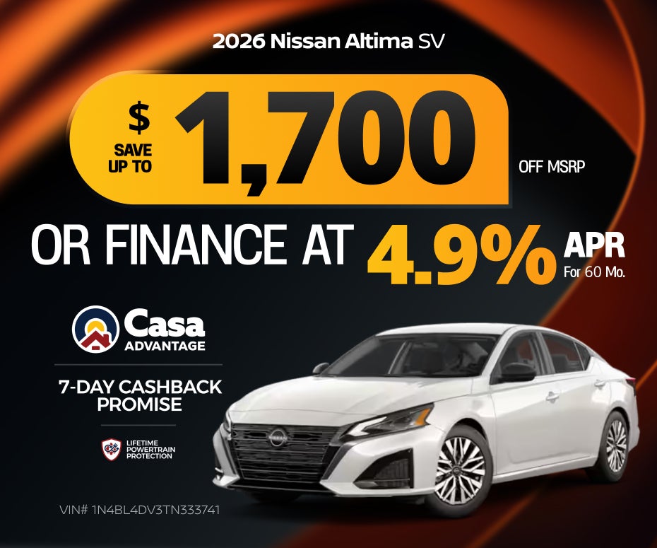 New 2026 Nissan Altima SV
