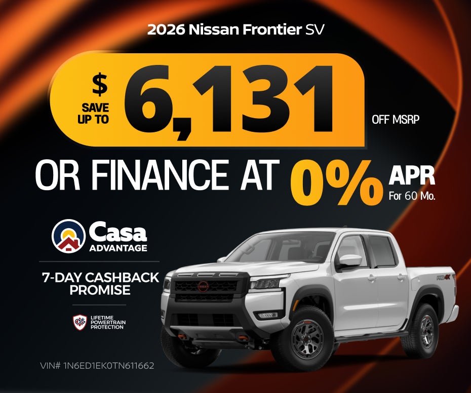New 2026 Nissan Frontier SV