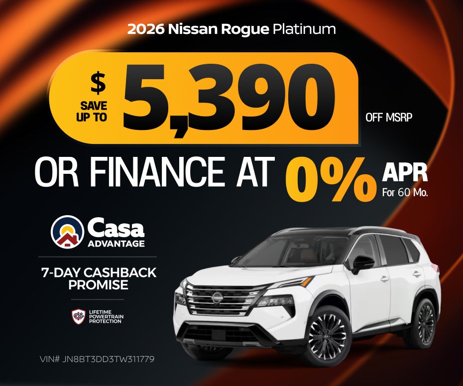 New 2026 Nissan Rogue Platinum