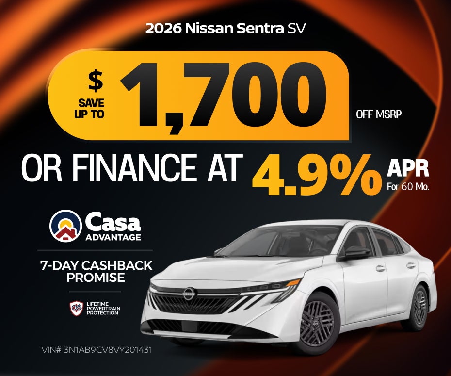 New 2026 Nissan Sentra SV
